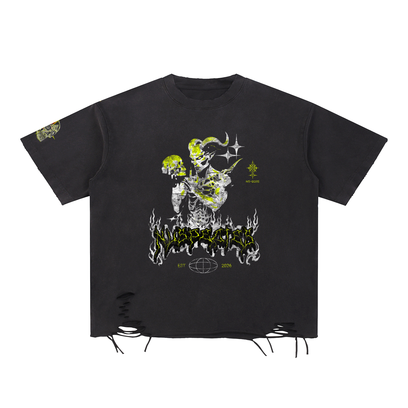 nuspecies,deityfc,streetwear,undergroundfashion,distressedtee,AvantStreetwear,GraphicTee,TechwearAesthetic