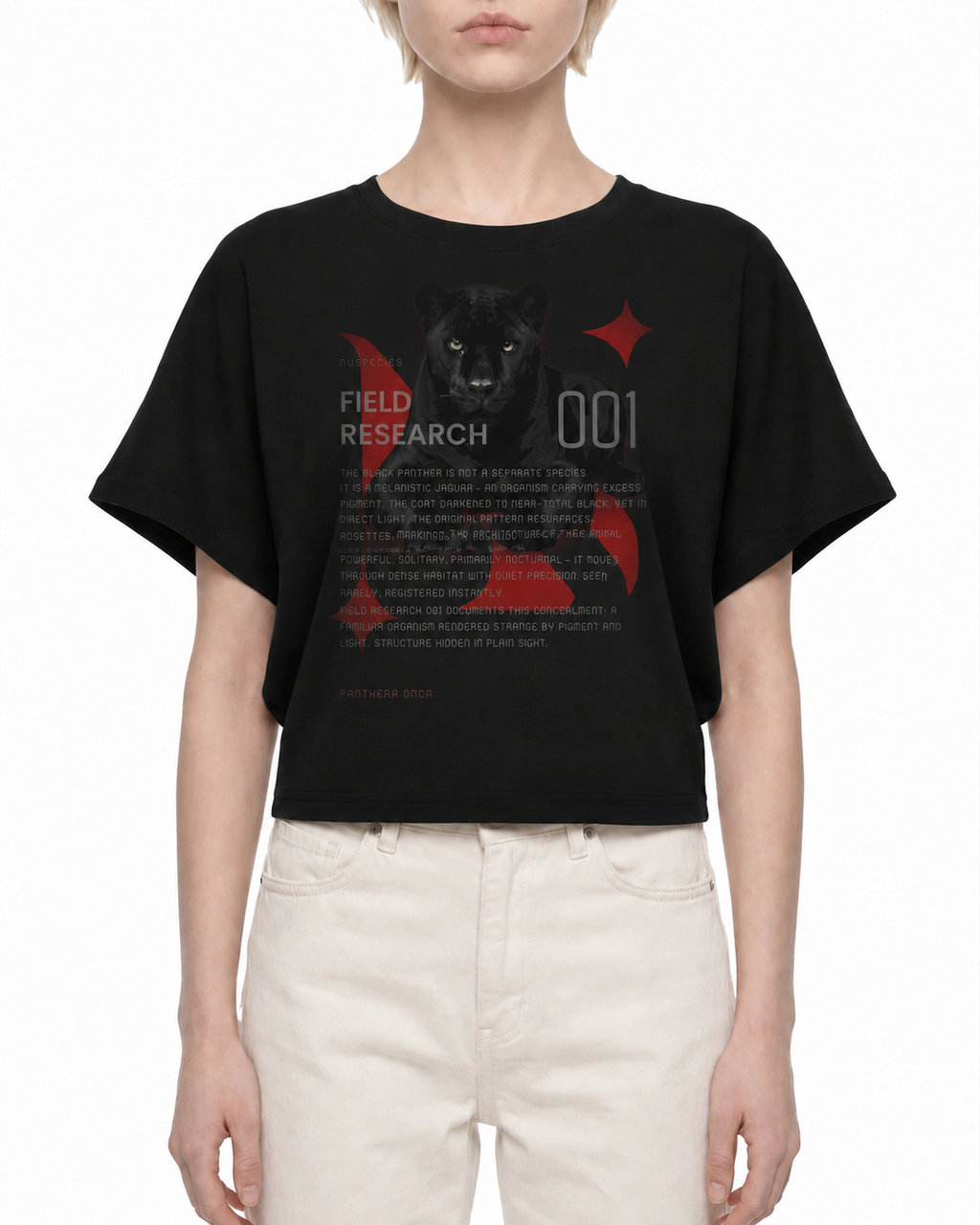 FIELD RESEARCH 001 — Panthera Onca Cropped Tee