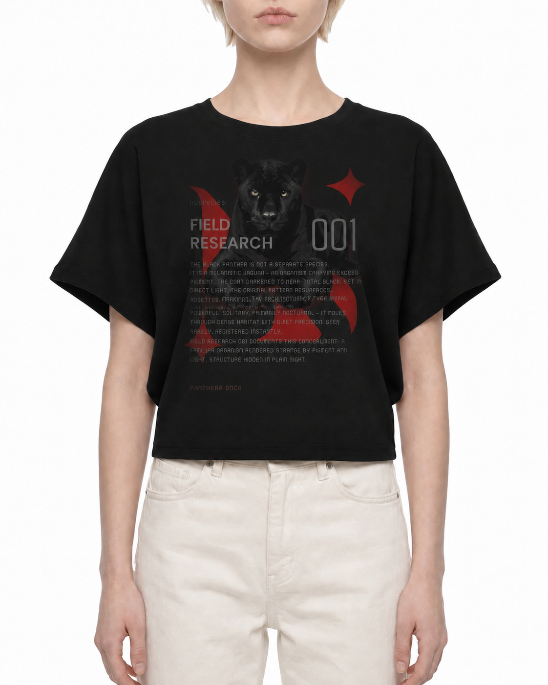 FIELD RESEARCH 001 — Panthera Onca Cropped Tee